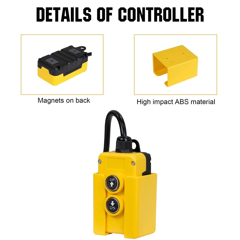 ECO-WORTHY 4 Wire Dump Trailer Remote Control Switch for Hydraulic Pump 12V DC for Lift Winch Dump Bed - Image 3